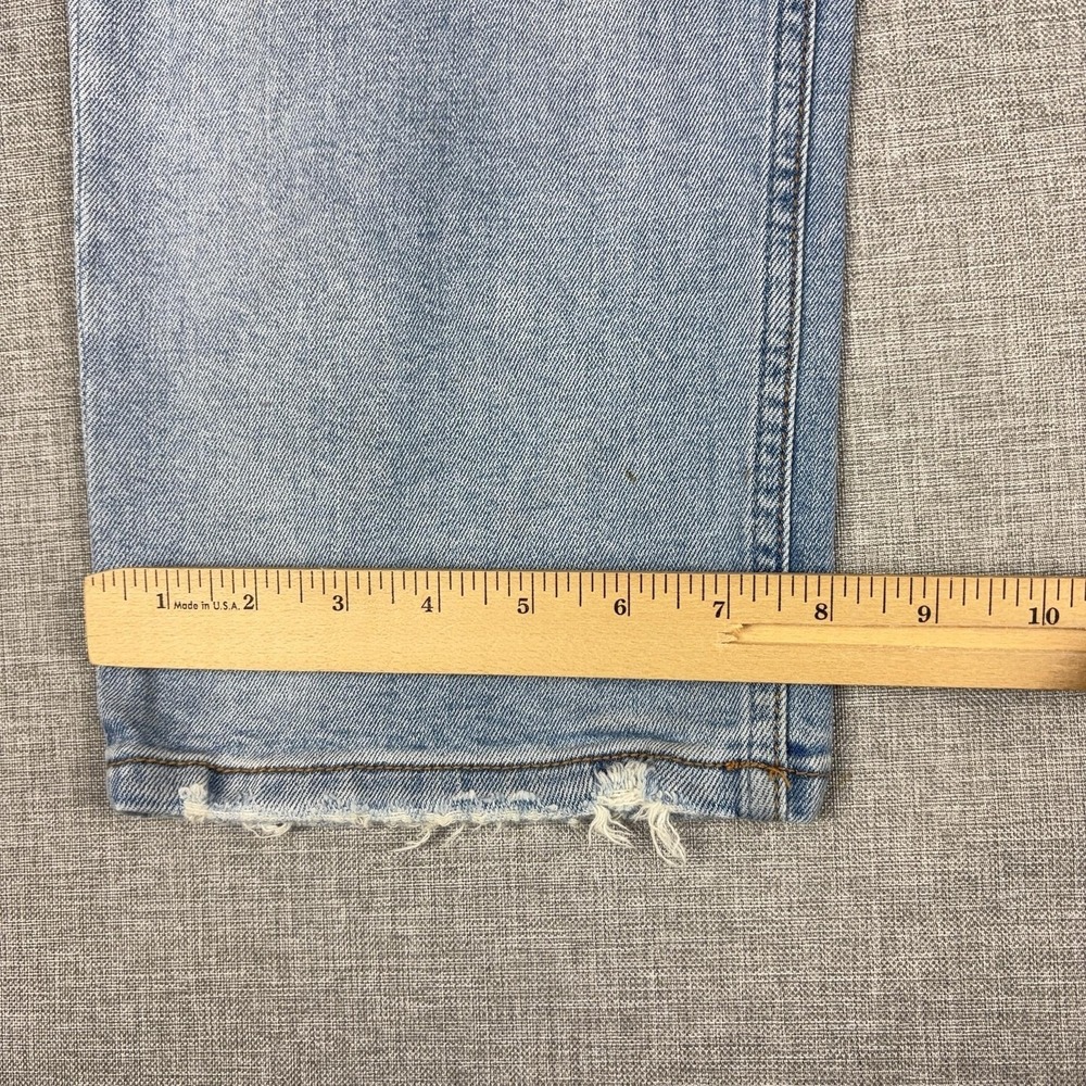 Dear John Jeans Womens 29 Blue Light Wash High Rise Straight Distressed Denim - Picture 7 of 14